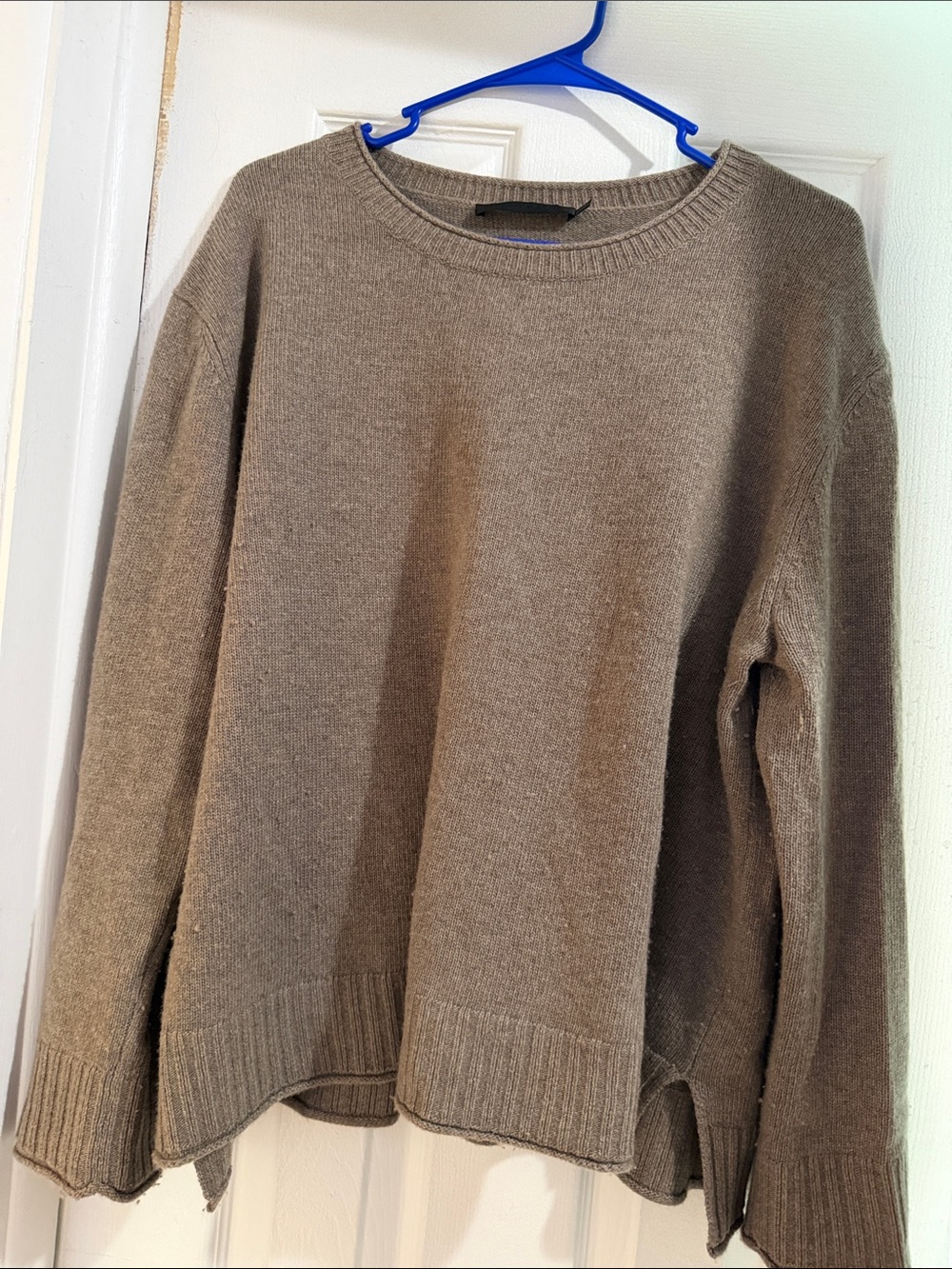Jenni Kayne Everyday Crewneck Women’s Sweater in Taupe - Picture 2 of 3
